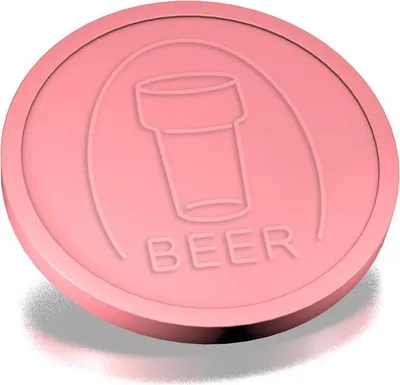 Obrázok produktu pre Pivné mince CombiCraft Beer razené baby pink - 250 kusov