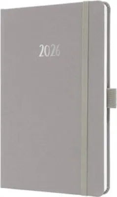 Produktbild von sigel Buchkalender Jolie Feel 2026 Textil A5 grau