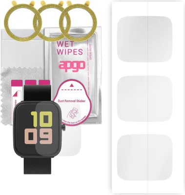 Produktbild von apgo 3 Stück Schutzfolie, klar, kompatibel mit Vector Smart Classic Smartwatch, Hydrogel Displayschutzfolie mit Positionierhilfe, Displayfolie, robust und kratzfest