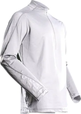 Immagine prodotto di T-shirt, manica lunga, con zip corta bianca, taglia XS MASCOT 22681-618-06