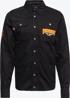 Produktbild von KING KEROSIN Outdoor Funktionshemd Mit Herausnehmbarem Softshell-Innenfutter K.k. Adventure Gear - Psychedelic Custom Chopper Schwarz M