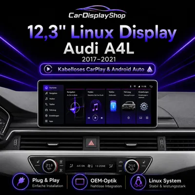 Produktbild von 10,25" Linux Display Audi Q5L 2018 CarPlay & Android Auto