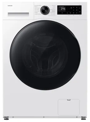 Obrázek produktu pro Samsung WD90HG5U34BEET, Přední plnění, Stojací, Bílá, Levý, Černá, Knoflíky, Otočné