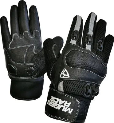 Immagine prodotto di MUGENRACE Guanti da moto Halfy, nero, XL