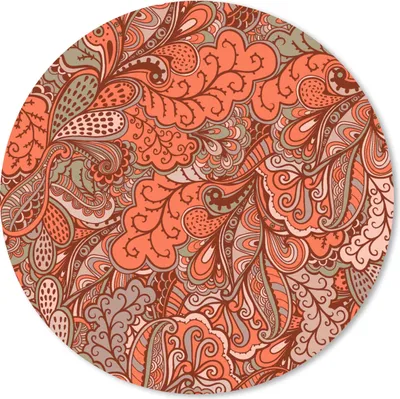 Produktbild von MuchoWow® Mauspad Mousepad Vintage - Flora - Muster 30x30 cm - Mousepads - Maus Mat - Pad - Mausunterlage - Tischunterlage - Schreibtischmatten