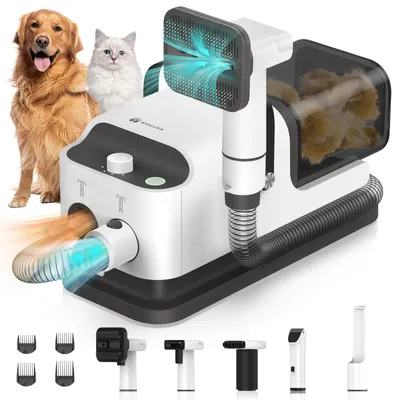 Produktbild von Amicura 3-in-1 Tierpflege-Staubsauger: Waschen, Schneiden, Föhnen – Alles in Einem! 🐾✂️💨