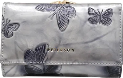 Produktbild von Peterson Portemonnaie aus Leder für Frauen Sanigia silber One size