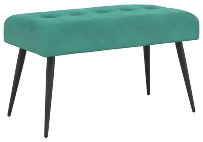 Obrázek produktu pro Lavička vidaXL s knoflíkovým čalouněním, tyrkysová, 80 x 40 x 46 cm, samet