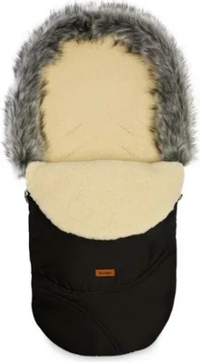 Produktbild von SENSILLO Fußsack Kinderwagen Winter Babywanne, Buggy - Eskimo - Schwarz