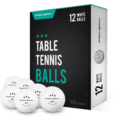 Produktbild von Tischtennisbälle – Weiß, 3 Sterne, 40+ – Aus ABS-Kunststoff – Durchmesser 40 mm