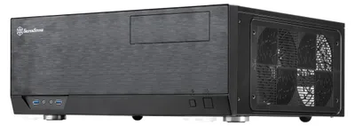 Produktbild von Silverstone Grandia GD09, Desktop, PC, Schwarz, ATX, micro ATX, Aluminium, Kunststoff, Stahl, 2x 120 mm