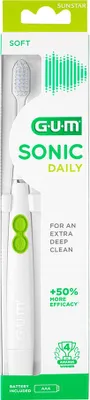 Produktbild von Gum Sonic Daily Battery Powered White Brush