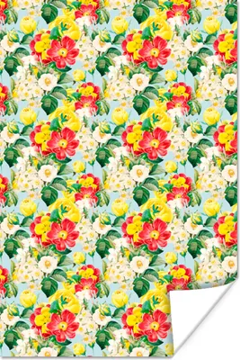 Produktbild von MuchoWow® Poster Blumen - Pastell - Farben 20x30 cm - Papierdruck