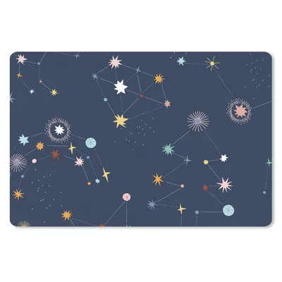 Produktbild von MuchoWow® Schreibtischunterlage Sterne - Kinder - Weltraum 60x40 cm - XXL Mauspad - Großes Mauspad