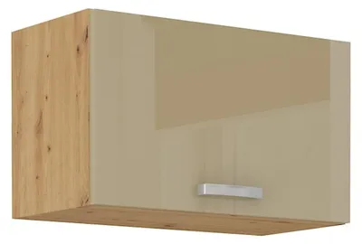 Produktbild von Hängeschrank 60 Eiche Artisan Cappuccino Hochglanz Küchenzeile Küchenblock Küche