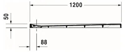 Produktbild von Duravit Rechteck-Duschwanne STONETTO 1200 x 900 x 50 mm weiß