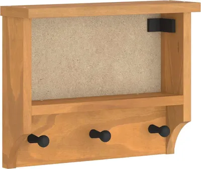 Produktbild von vidaXL Wandgarderobe SANDNES 45x12x35 cm Massivholz Kiefer