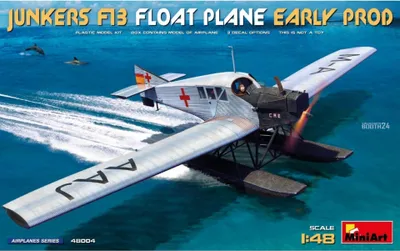 Productafbeelding van JUNKERS F-13 Vliegtuig met vlot, vroege productieversie / 1:48