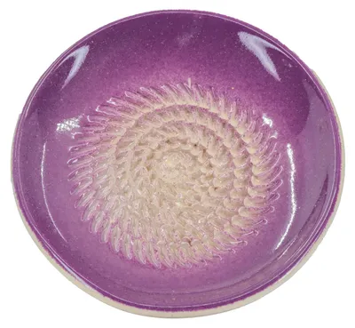 Produktbild von Kaladia Reibeteller Keramik Unifarben Lila - Durchmesser ca. 12cm - 801