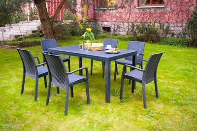Produktbild von Bica Houston Gartentisch Graphit Rechteckige Form