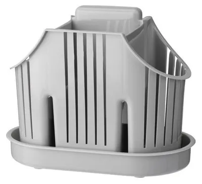 Image de Range-couverts avec fond 3 compartiments Rico gris