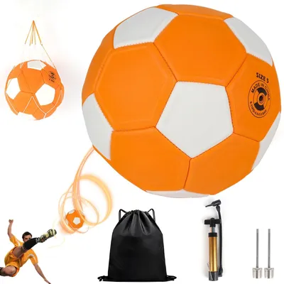 Imagen del producto de Balón de fútbol, talla 5 - Curvado - Goma - Resistente - Antideslizante - Diseño profesional - Curveball