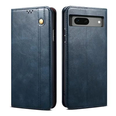 Obrázek produktu pro Pouzdro pro Google Pixel 8A kožené flip pouzdro peněženka s funkcí stojánku modré