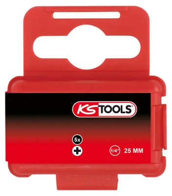Produktbild von KS TOOLS 1/4' Bit PH, 25mm, PH0, 5er Pack ( 911.2394 )