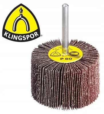 Produktbild von Klingspor Lamellenschleifscheibe mit Dorn, Körnung 120