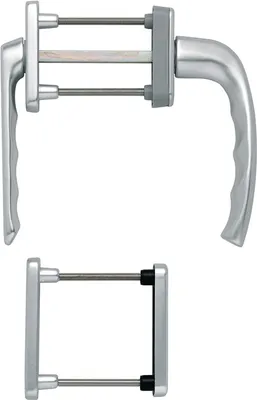 Immagine prodotto di Set da balcone NY 099KH/961N/U10/... Alu.F1 63-73mm 4-KT.7mm HOPPE