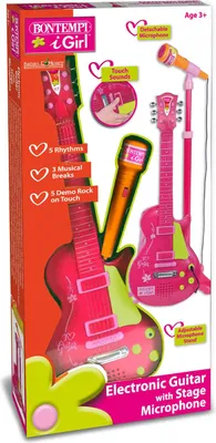 Immagine prodotto di Chitarra Rock Elettronica Bontempi E Microfono A Stativo I
