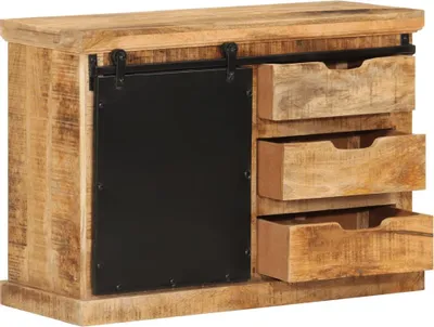 Produktbild von vidaXL Sideboard 80x30x55 cm Massives Raues Mangoholz