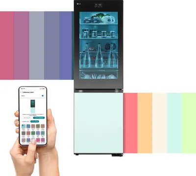 Zdjęcie produktu dla LG Moodup GBG719MDNN Połączone Lodówka InstaView, , 352L, Dostosowalny kolor