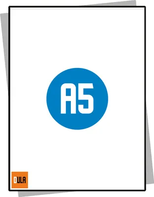 Produktbild von DULA Labels – Aufkleberbögen A5 – 1 Aufkleber pro Blatt – 205 x 143 mm – 100 Blatt