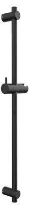 Duschstange 70 cm, Edelstahl, schwarz, 360° drehbar