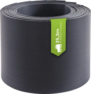 Produktbild von Fepro® Hart-PVC Sichtschutzstreifen Anthrazit RAL7016 10x 2,525m Doppelstabmatten Zaunfolie Windschutz blickdicht Sichtschutz Zaunverkleidung Blickschutz