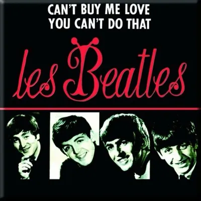 Produktbild von The Beatles - Kühlschrank-Magnet "Can´t Buy Me Love/You Can´t Do That" RO8928 (Einheitsgröße) (Schwarz/Rot/Weiß)