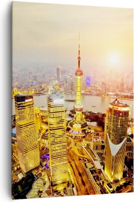 Produktbild von Bild auf Leinwand - Leinwandbild - Einteilig - Architektur asien gebäude - 70x100cm - Wand Bild - Wanddeko - Wandbilder - Leinwanddruck - Wanddekoration - Leinwand bilder - Wandbild - PA70x100-2399