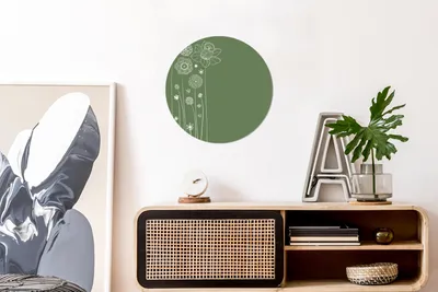 Produktbild von MuchoWow® - Schlafzimmer - Bilder - Der Kreis - Kunst für die Wohnung - Plastik - Kunstdruck - Wandbild