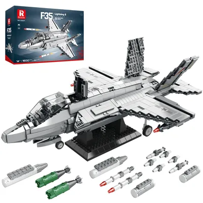 F-35 Kampfflugzeug Baukasten 33021, 1600 Teile, grau
