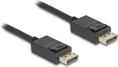Produktbild von Delock - DisplayPort-Kabel - DisplayPort (M) zu DisplayPort (M) - DisplayPort 2.1 - 1 m - unterstützt 8K 60 Hz (7680 x 4320) - Schwarz