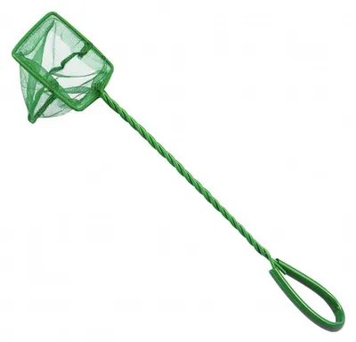 Produktbild von Fischkescher Aquarium-Kescher Fischnetz - Mini - 10 x 8 cm - Feinmaschig - Griff 25 cm