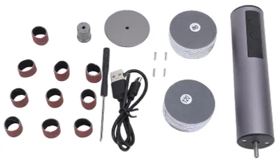 Image de Ponçage électrique pour les pieds avec affichage numérique, appareil 2-en-1 pour l'élimination des callosités, rechargeable, conçu pour éliminer les peaux mortes