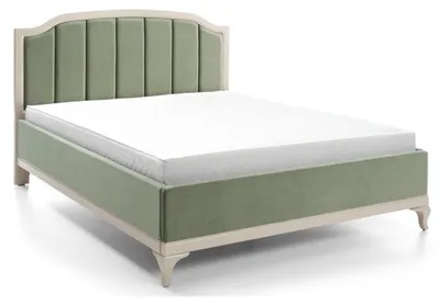 Produktbild von Design Bett Luxus Doppel Hotel Betten Schlaf Zimmer Leder Modern Stoff 160*200cm