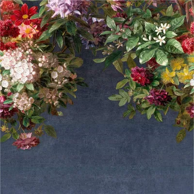 Produktbild von Fototapete 361001 Vliestapete Blumen Floral 212 x 300 cm Rasch Selection Blau