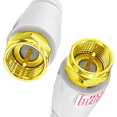 Produktbild von 135dB SAT Kabel 4K UHD Satelliten Anschlusskabel mit 1,8m F-Stecker Weiß