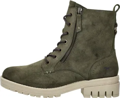 Image de Mustang Veterschoenen Hoog Veterschoenen Hoog - Groen - Maat 36