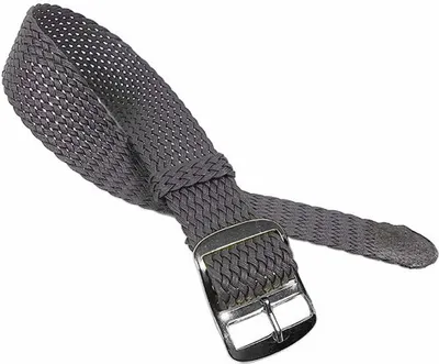 Produktbild von Uhrenarmband Perlon / Textil Durchzugsband Grau 23273S, Stegbreite:18mm
