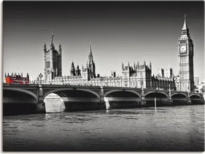 Produktbild von ARTland Leinwandbild Houses of Parliament & Themse Größe: 120x90 cm