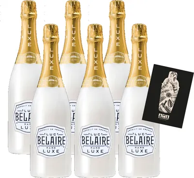 Produktbild von Luc Belaire France 6er Set - 6x 0,75L Fantom Edition Rare Luxe mit beleuchtetem Label (12,5% vol.)- [Enthält Sulfite]